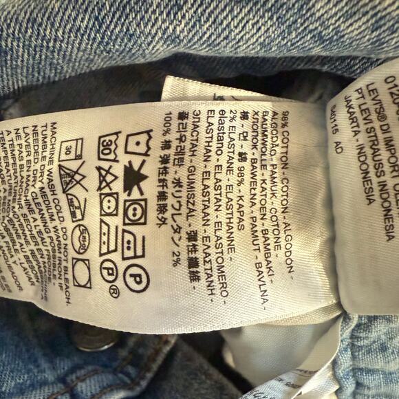 Levi's Kick Flare Jumpsuit Denim Jean Ankle Boiler Suit Overall Utility Medium - Picture 9 of 14